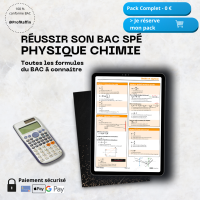 Toutes les formules du bac